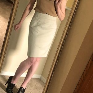 Burberry London Trench Khaki Pencil Skirt